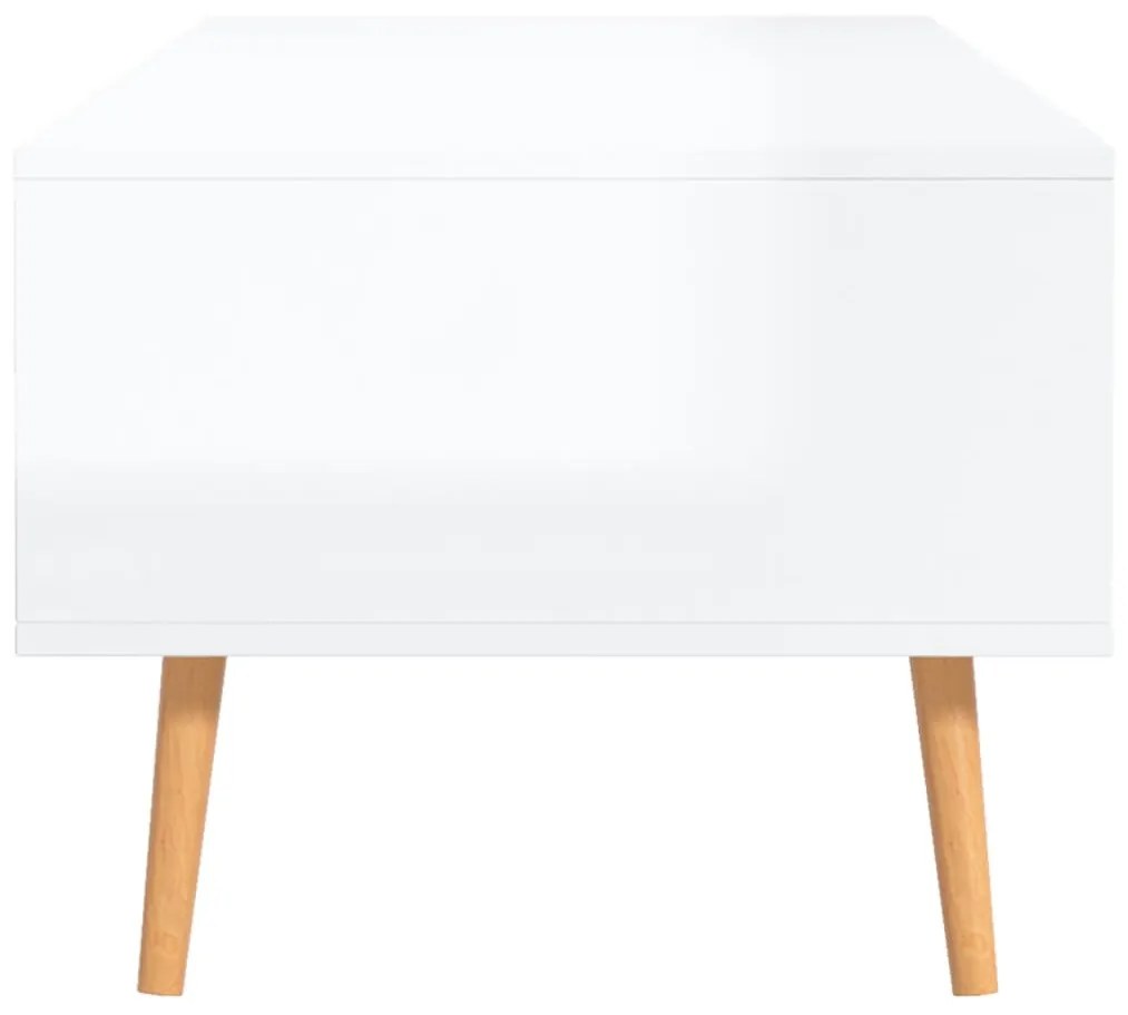 Mesa de centro 100x49,5x43 cm aglomerado branco brilhante