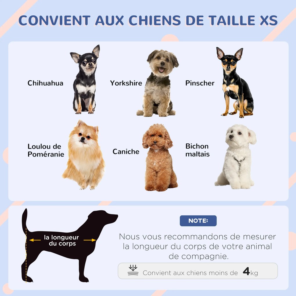 Casota de plástico para cães pequenos para exterior 60 x 42 x 40 cm, com aberturas de ventilação, azul e branca