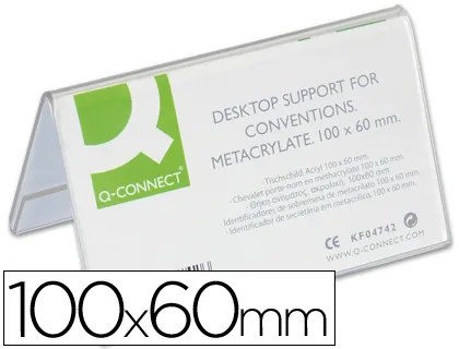 Identificadores Secretária Q-Connect Metacrilato 100x60mm