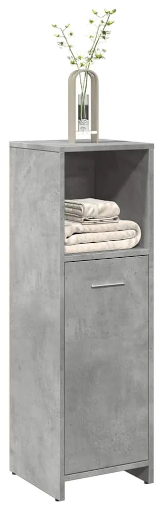 vidaXL Armário casa de banho 30x30x95 cm contrapl. cinzento cimento