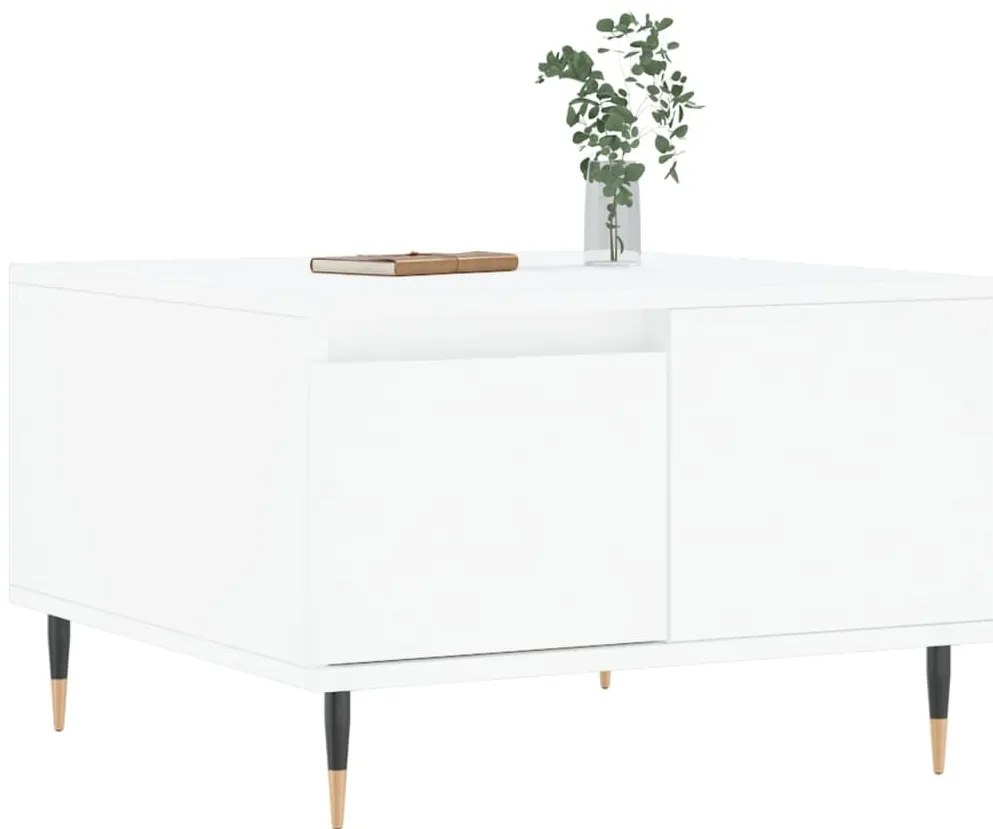 Mesa de centro 55x55x36,5 cm derivados de madeira branco