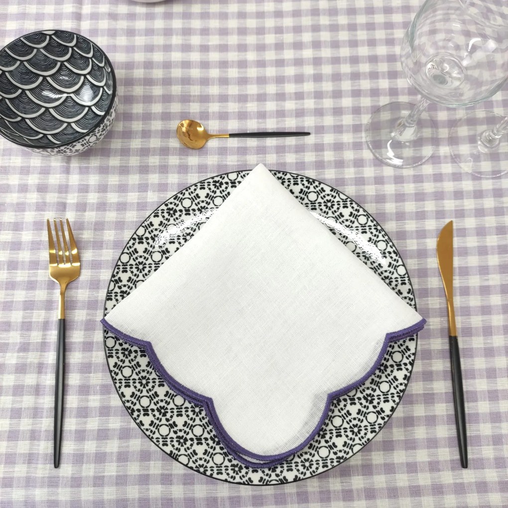 Toalha de Mesa Linho ROL Íris Ponto Aberto