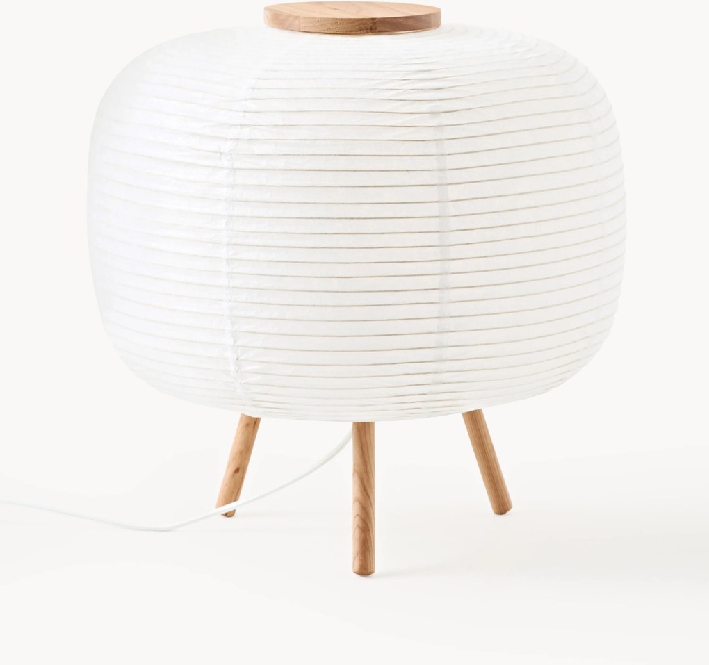 Candeeiro de mesa de design em papel de arroz Misaki