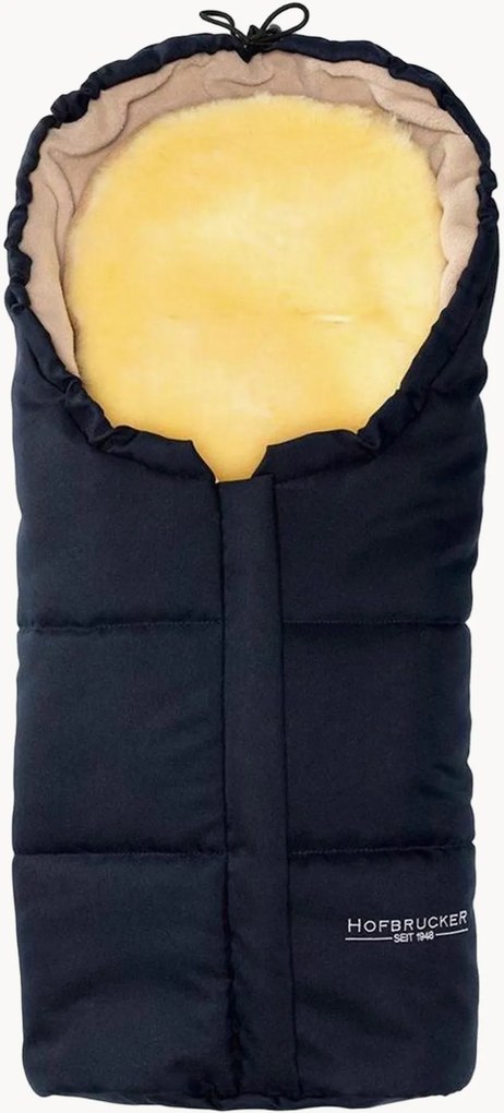 Saco-cama para carrinho e cadeira de bebé em pele de cordeiro Leni