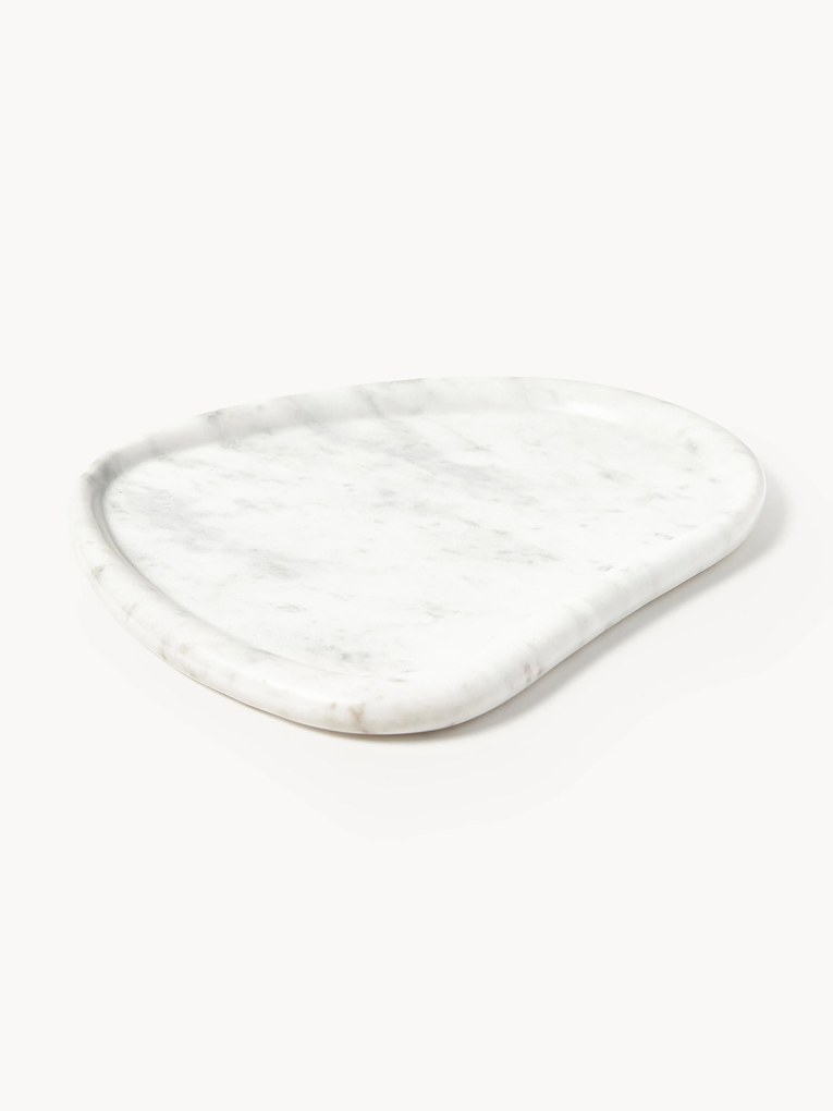 Decorative Marble Tray Meringue, W 32 cm