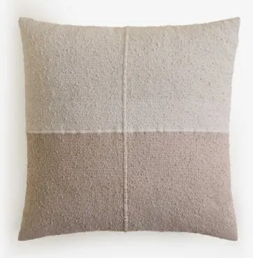 Almofada Quadrada 45x45 Cm De Algodão Louisa Design Branco - Crema Linho - Sklum