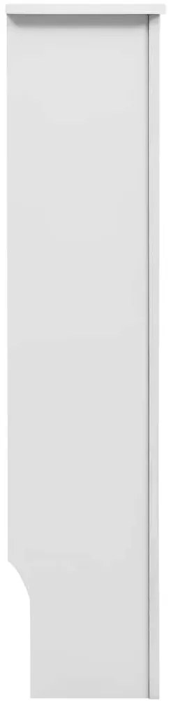 Cobertura de radiador 152x19x81,5 cm MDF branco