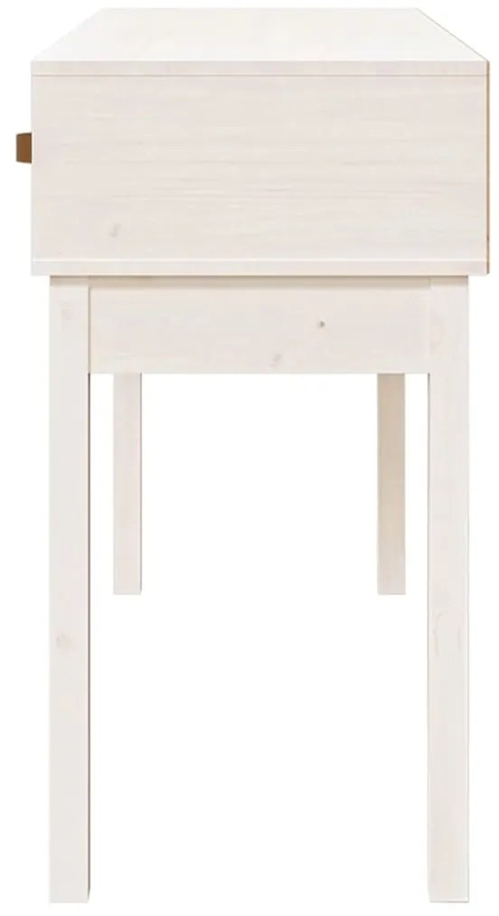 Mesa consola 114x40x75 cm pinho maciço branco