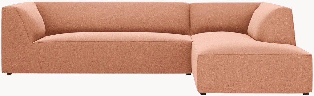 Sofá de canto modular em veludo Ruby (4 lugares)