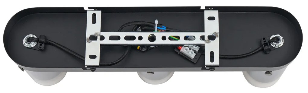 Foco de teto moderno cor de bronze 3 luzes giratório e ajustável - Drain