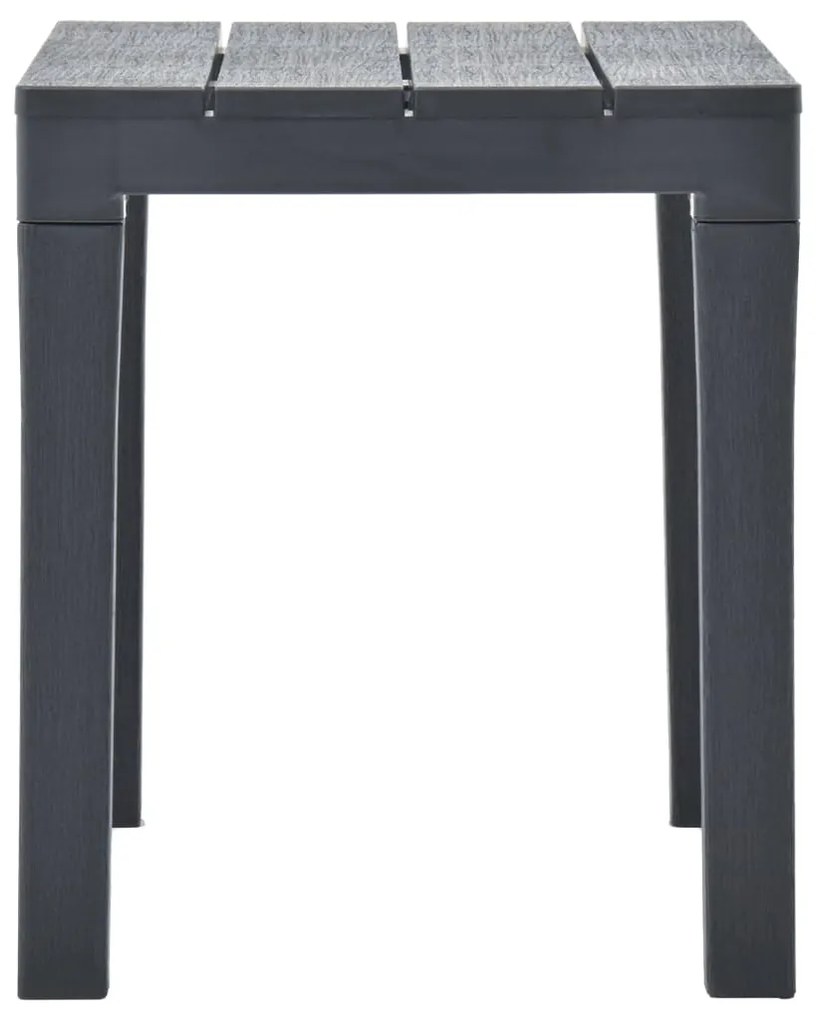 Mesa de jardim com 2 bancos plástico antracite