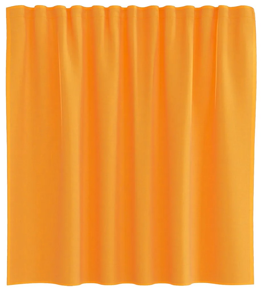 Cortinas de voile com laços 2 pcs laranja 140x140 cm