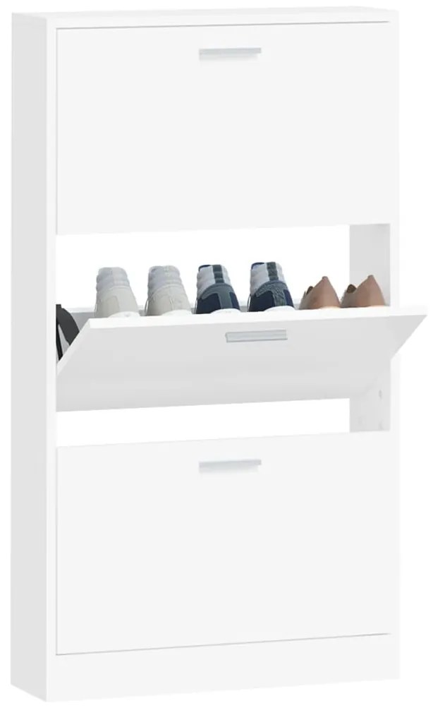 Sapateira 59x17x108 cm derivados de madeira branco