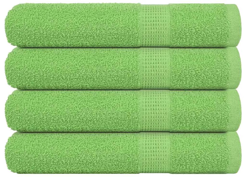 Toalhas sauna 4pcs 80x200 cm 360 gsm 100% algodão verde maça