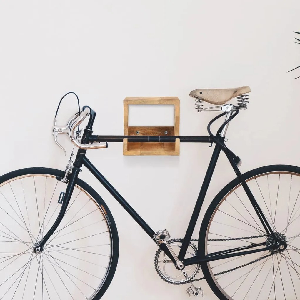 Suporte parede p/ bicicletas 35x25x25cm mangueira áspera maciça