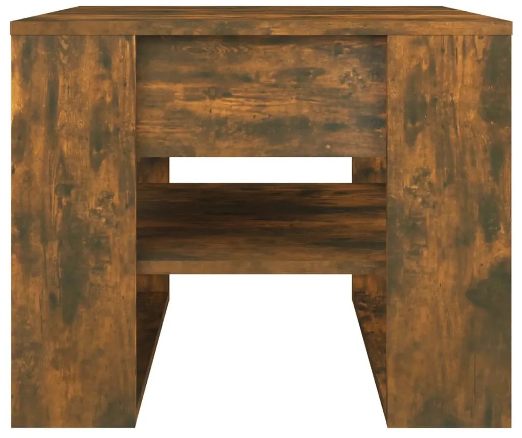 Mesa de centro 55,5x55x45 cm madeira processada carvalho fumado