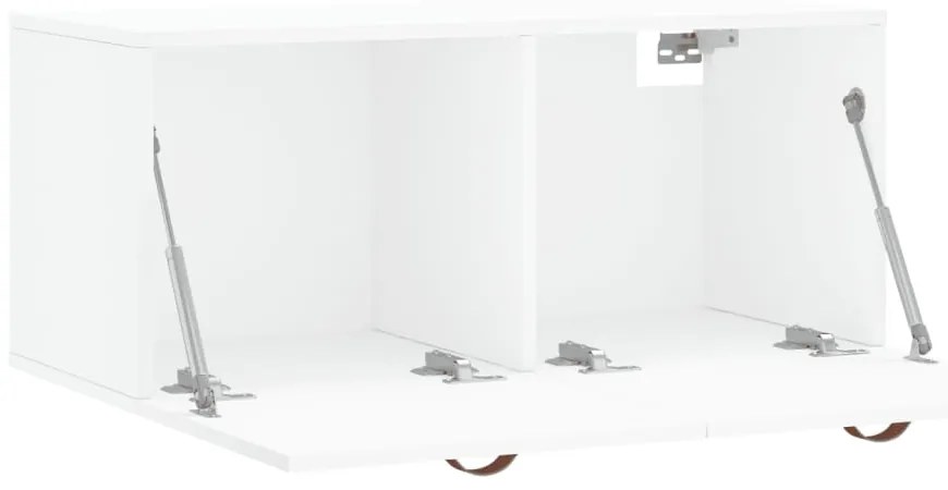 Armário de parede 80x36,5x35 cm derivados de madeira branco