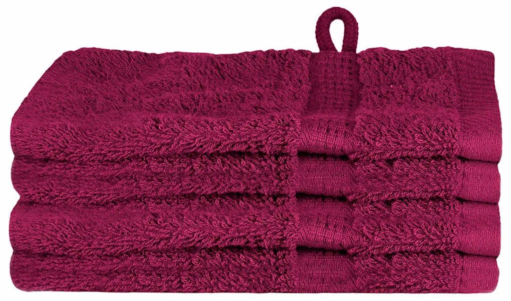Panos de prato 4 pcs Bordô 15 x 21 cm Algodão