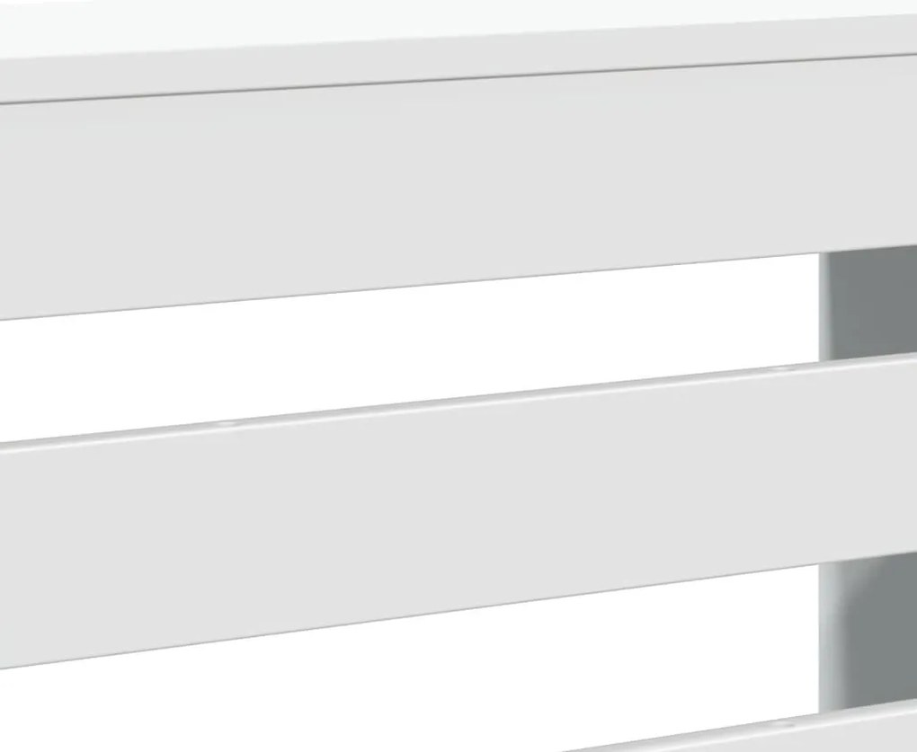 Cobertura de radiador 205x21,5x83,5 cm derivados madeira branco