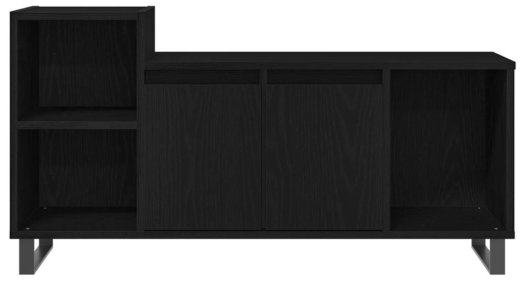 Armário para TV vidaXL Preto Carvalho 100x35x55 cm Madeira Engineered