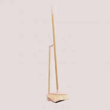 Vassoura e Pá de Bambu Jalei Castanho Avelã - Sklum