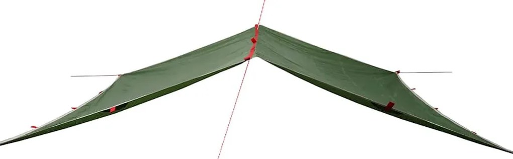 Lona de campismo 300x294 cm impermeável verde
