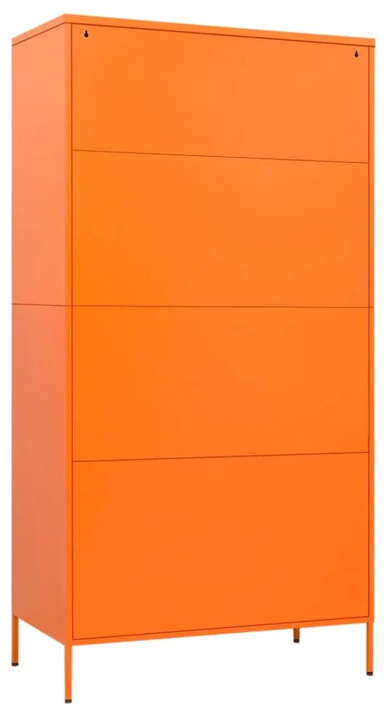 Roupeiro 90x50x180 cm aço laranja