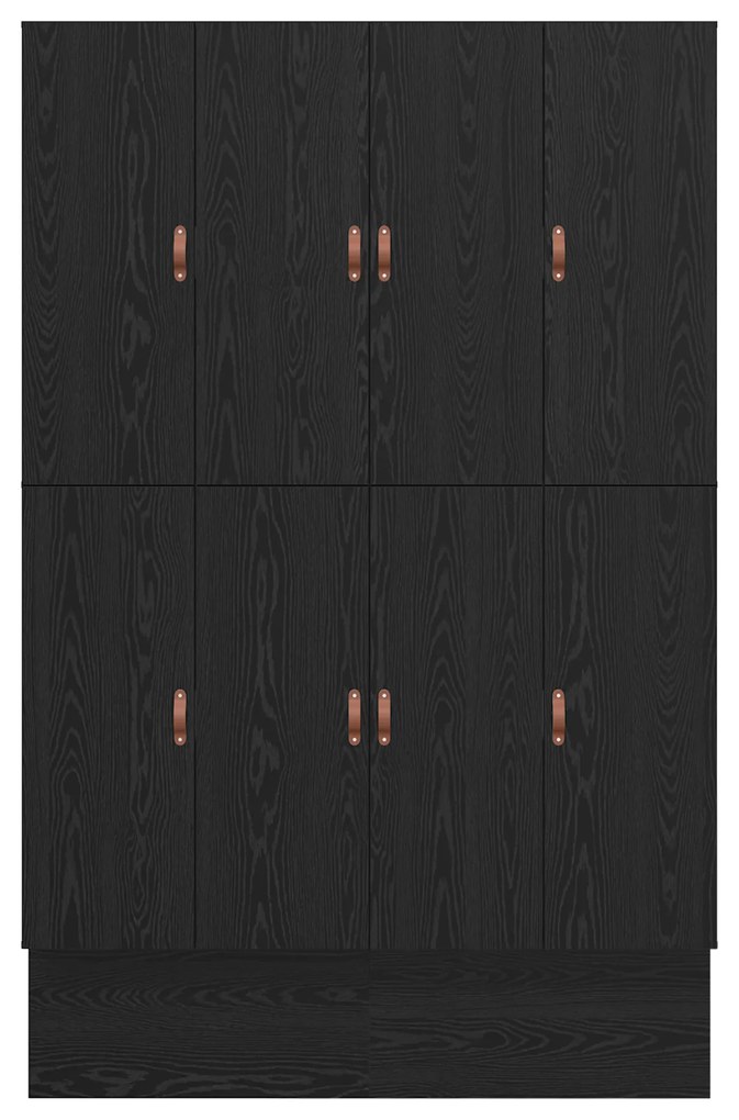 Estrutura de Cama com Arrumação Carvalho Preto 140x190 cm