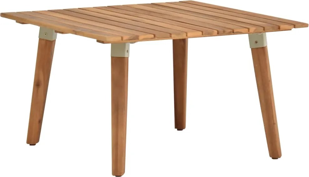 Mesa de centro p/ jardim 60x60x36 cm madeira de acácia maciça