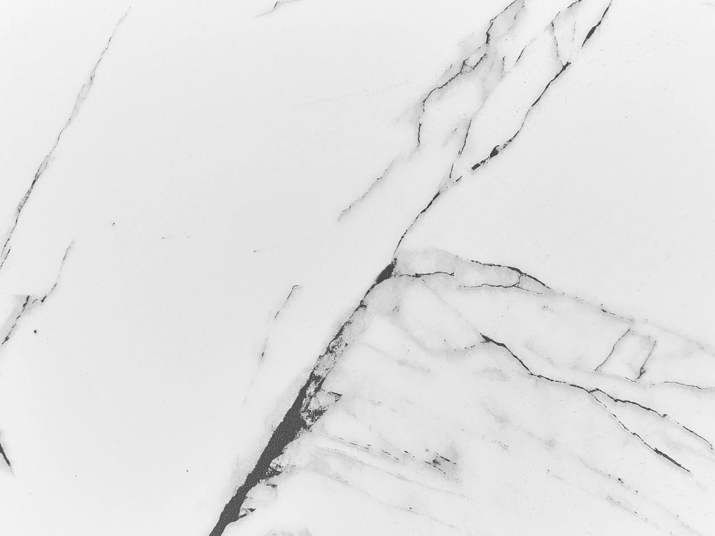 Mesa de centro efeito mármore branco com preto BIDDLE Beliani