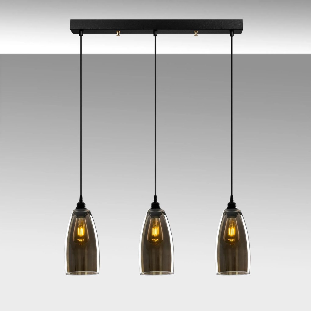 Chandelier Smoked – Fume – 63 x 63 cm