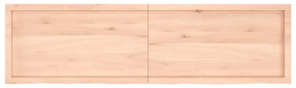 Prateleira de parede 180x50x(2-6)cm carvalho maciço não tratado