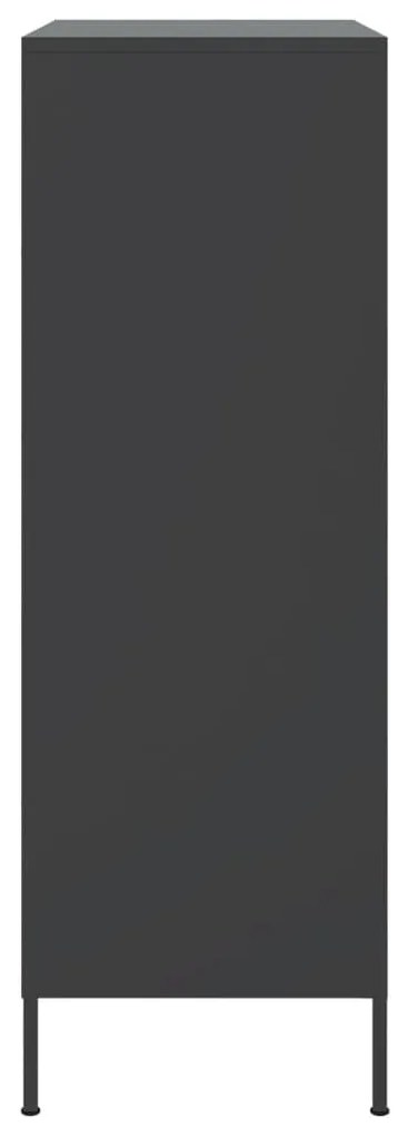 Aparador alto 68x39x113 cm aço preto