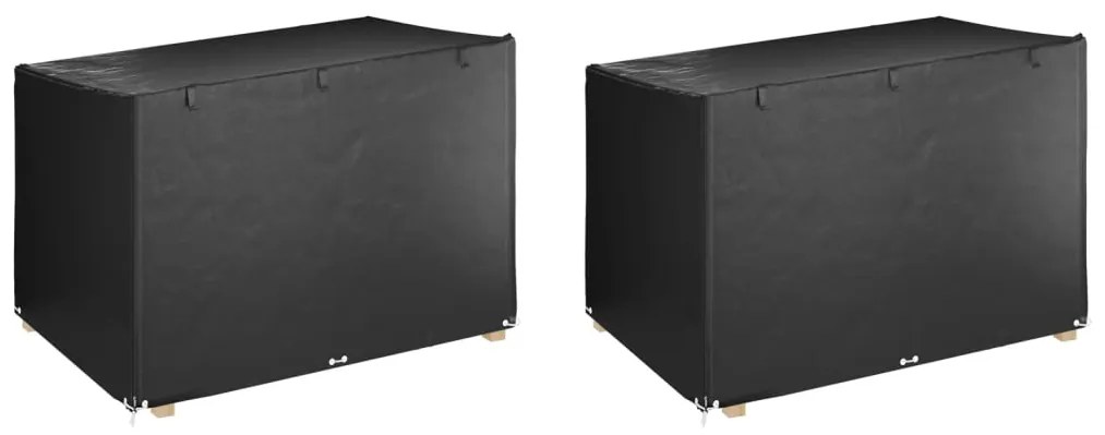 vidaXL Capas banco baloiço 12 ilhós 2pcs 215x150x130/150cm polietileno