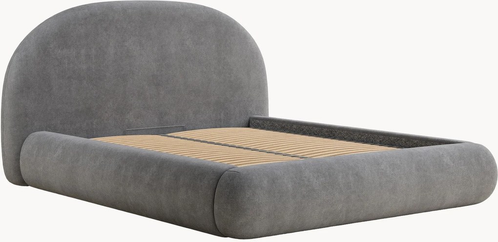 Cama estofada artesanal com arrumação Maumere
