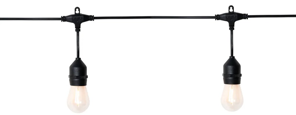 Luzes de corda exteriores 10m com LED 10 luzes solar - Russell