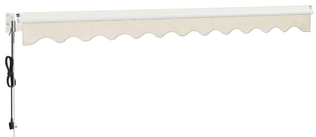 Toldo retrátil automático 3,5x2,5 m cor creme