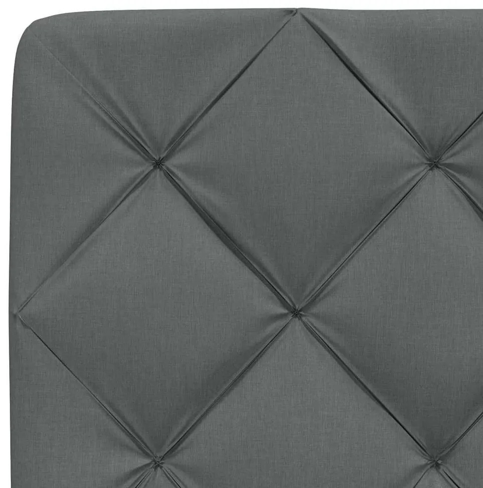Estrutura de cama com LED sem colchão 90x190 cm tecido