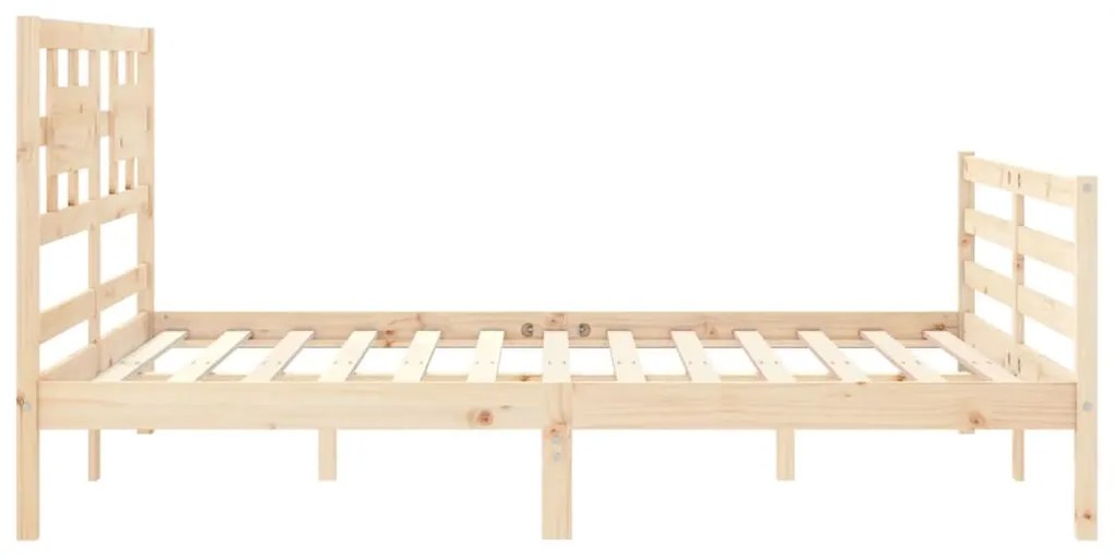 Estrutura de cama King Size com cabeceira madeira maciça
