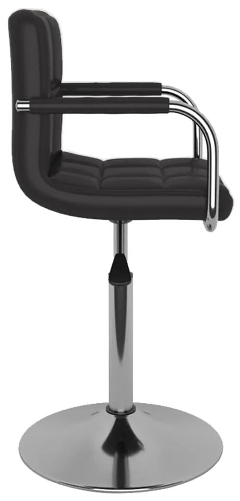 Cadeira de jantar couro artificial preto