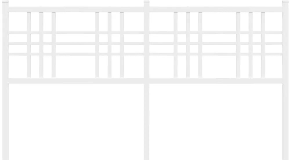 Cabeceira de cama 150 cm metal branco