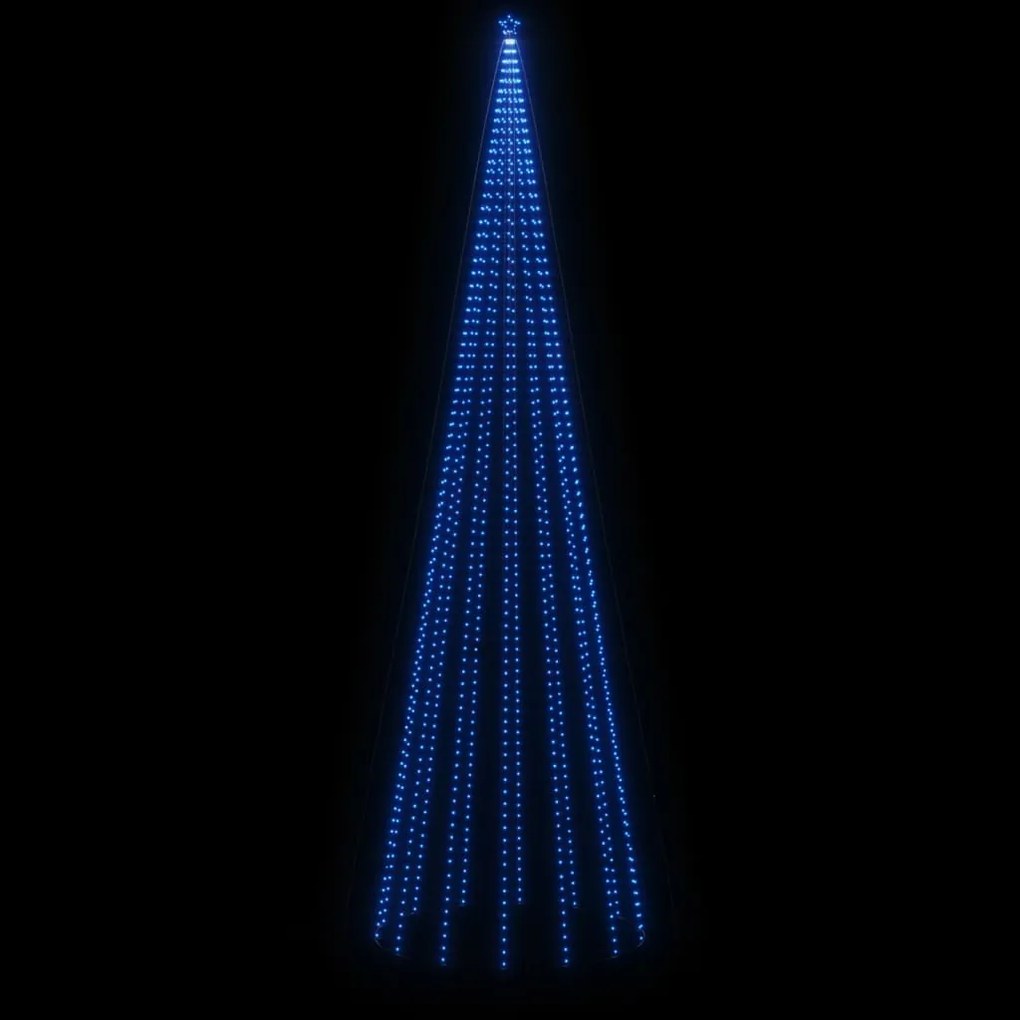 Árvore de Natal com espigão 1134 luzes LED 800 cm azul