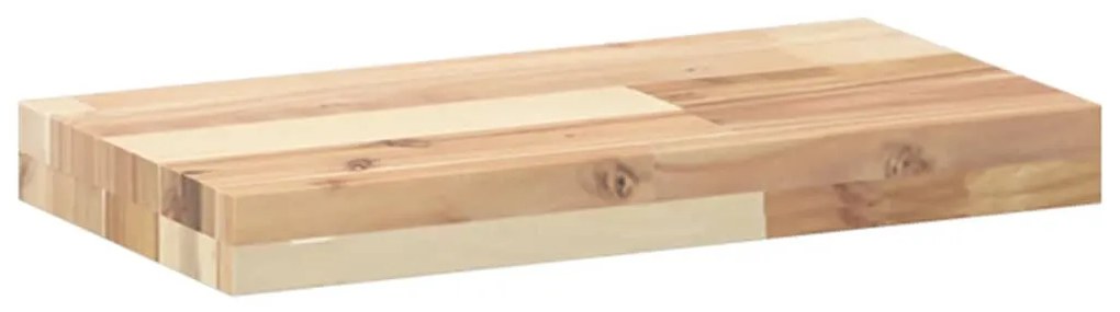 Prateleira suspensa 60x20x4 cm acácia maciça não tratada