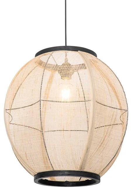 Candeeiro de suspensão oriental castanho 46 cm - Rob