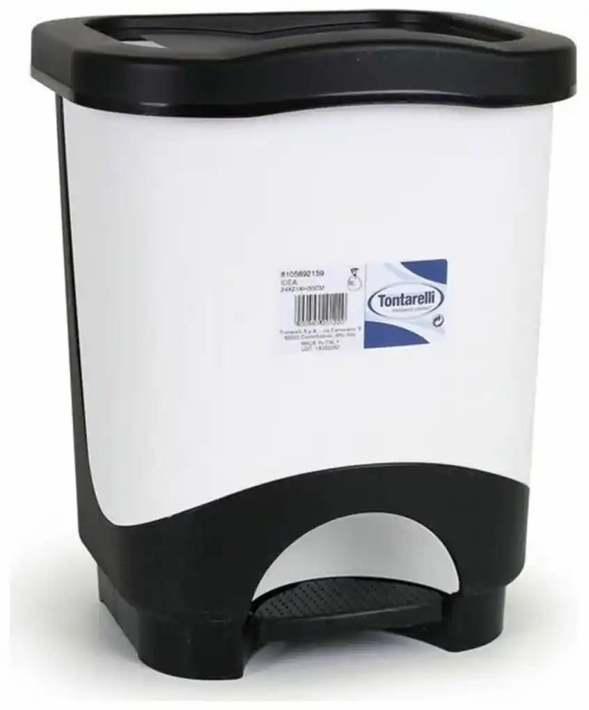 vidaXL Caixote do lixo para reciclagem com pedais 54 L aço inoxidável