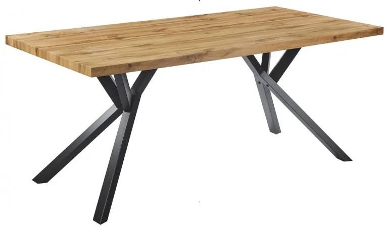 Mesa Jantar OLITE 180RT, metal, tampo DM vintage, 180 x 90 cms