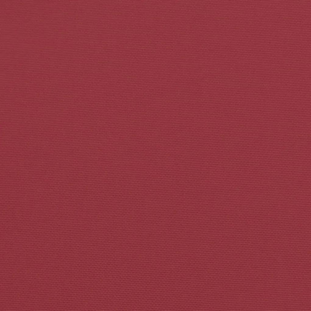 Almofadão p/ banco de jardim 100x50x7 cm tecido vermelho tinto