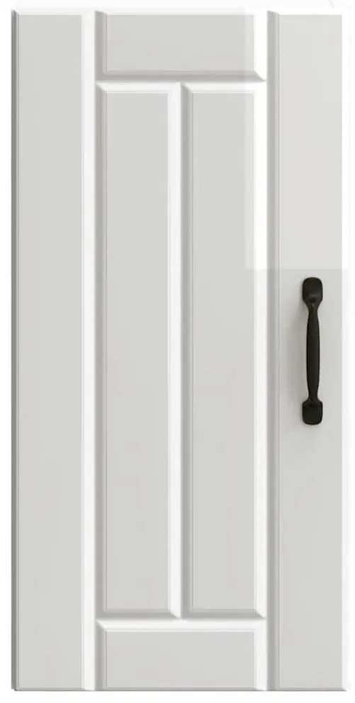 Armário de parede da cozinha Lucca madeira branco brilhante