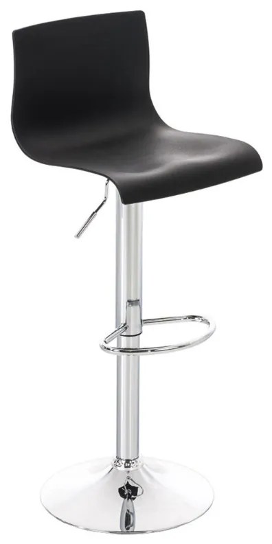Banco de bar Hoover 39 x 84-104 x 36 cm Preto