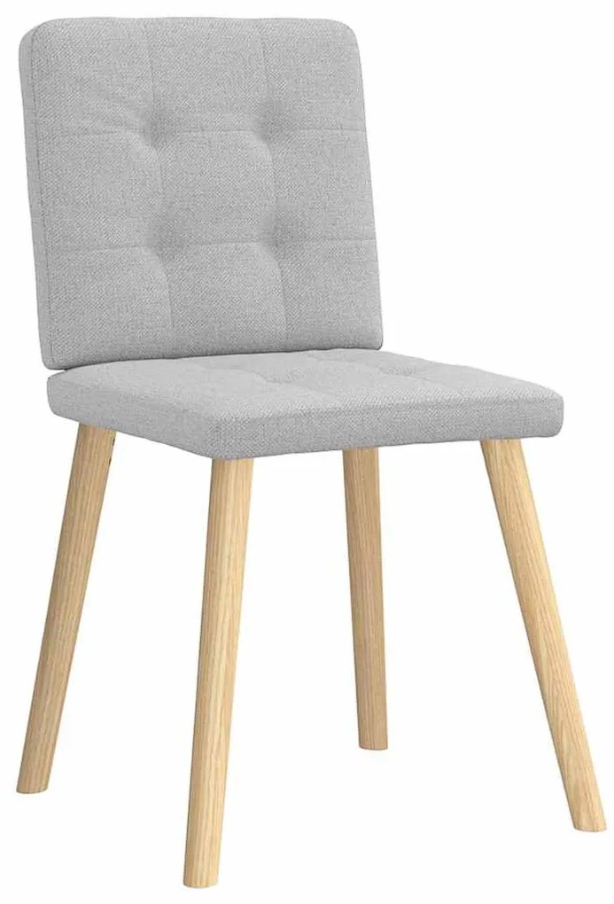 Cadeiras de jantar 2 pcs tecido cinza nuvem